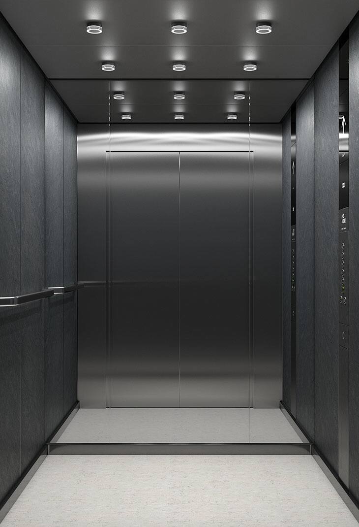 finition ascenseur pierre calme