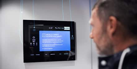 écran d'information ascenseur 